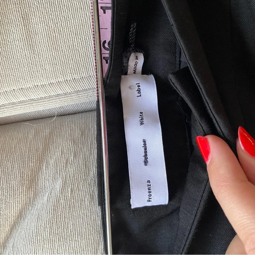 Proenza Schoeler White Label High-Rise Straight Trousers in Black Size 12 - Picture 10 of 13